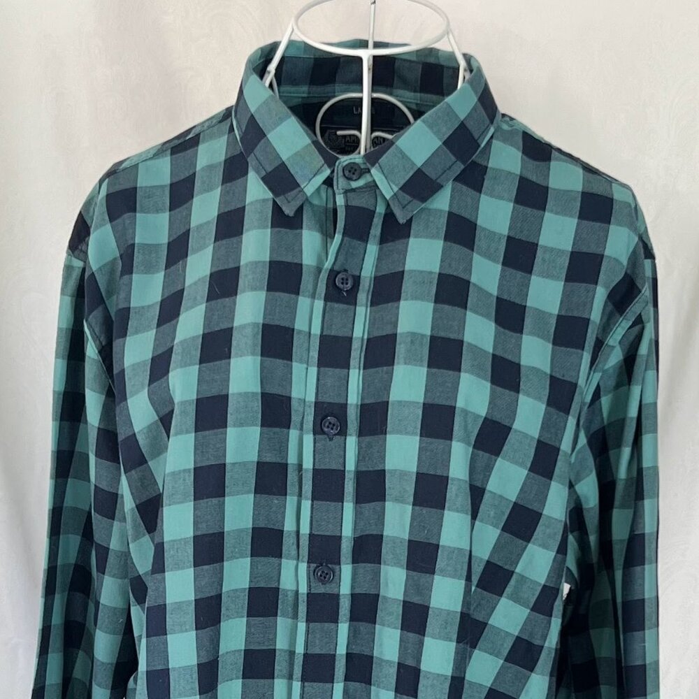 American Rag Blue Button Down Long Sleeve Shirt